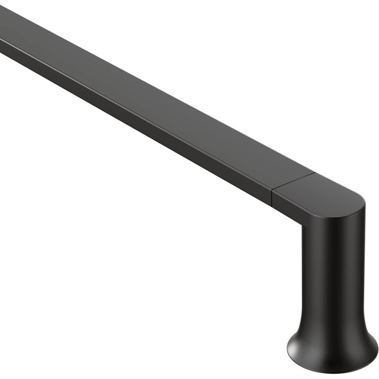 Matte Black 18'' Stainless Steel Wall Mounted Towel Bar