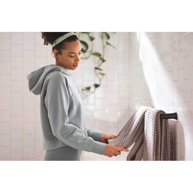 Matte Black 18'' Stainless Steel Wall Mounted Towel Bar