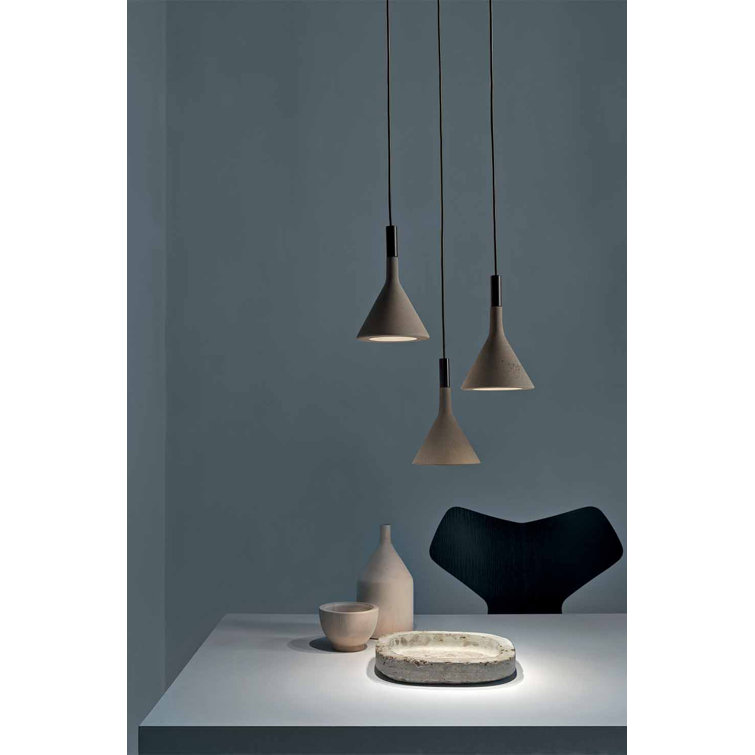 Mini Aplomb Aluminum LED Island Pendant in Brown