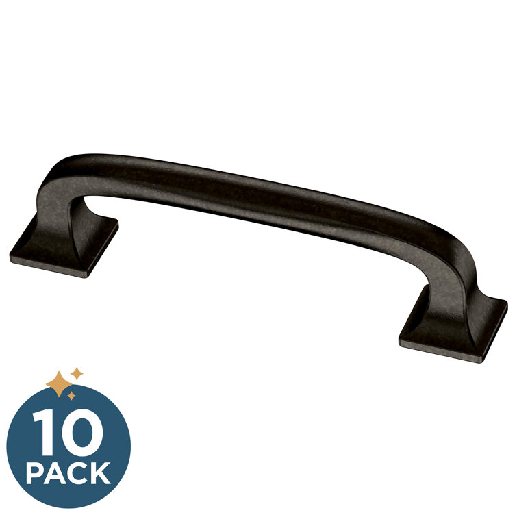 Soft Iron 4" Bar Pull Handles with Mounting Hardware