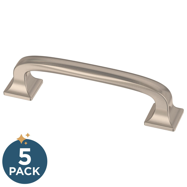 Satin Nickel Brushed Drawer Pulls with Mounting Hardware