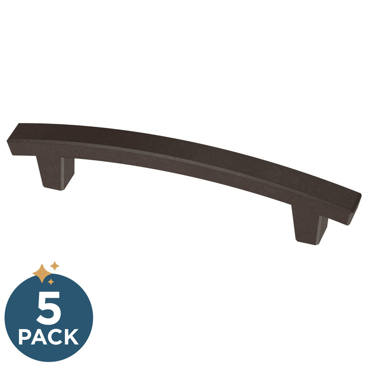 Deep Bronze 4'' Bar Cabinet Pulls with Mounting Hardware