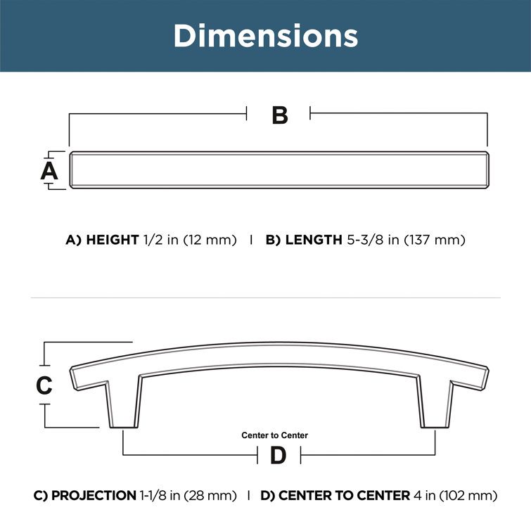 Deep Bronze 4'' Bar Cabinet Pulls with Mounting Hardware