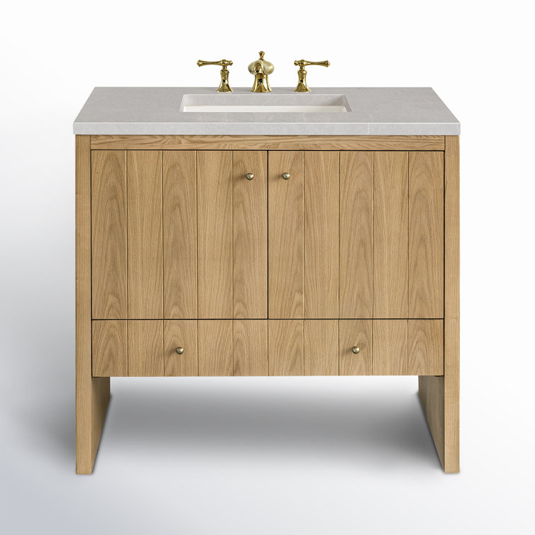 Hudson 36" Light Natural Oak Single Bathroom Vanity