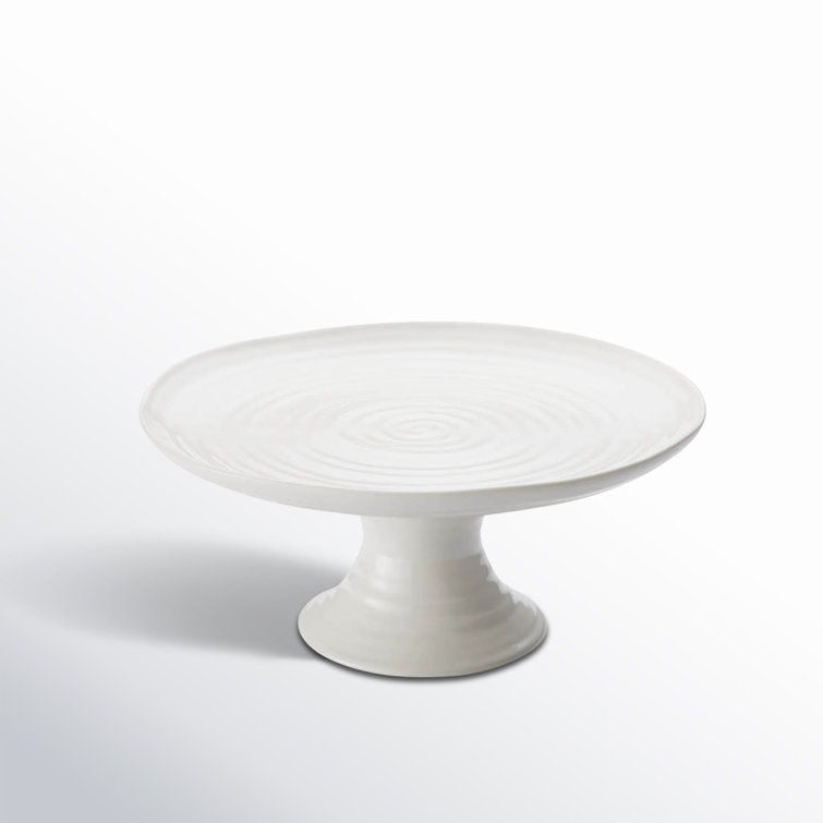 White Ceramic 6.5 Inch Mini Cake Stand