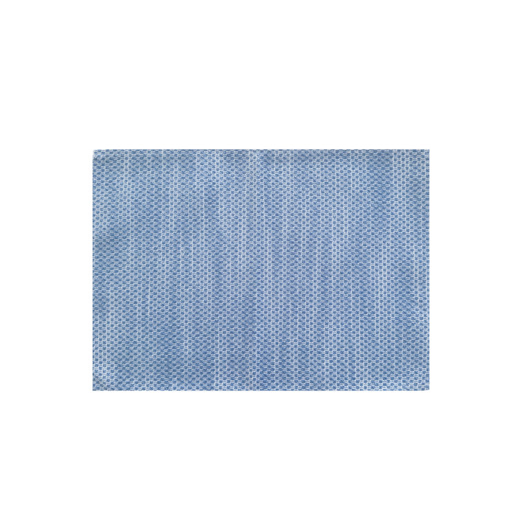 Deep Sea Blue Acrylic Geometric Indoor Outdoor Placemat