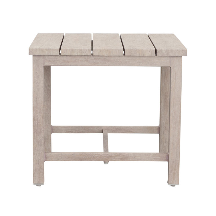 Tetra 22'' White Metal Outdoor Side Table