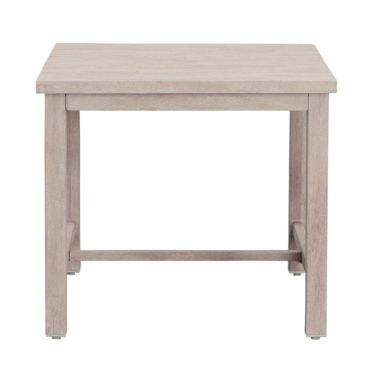 Tetra 22'' White Metal Outdoor Side Table