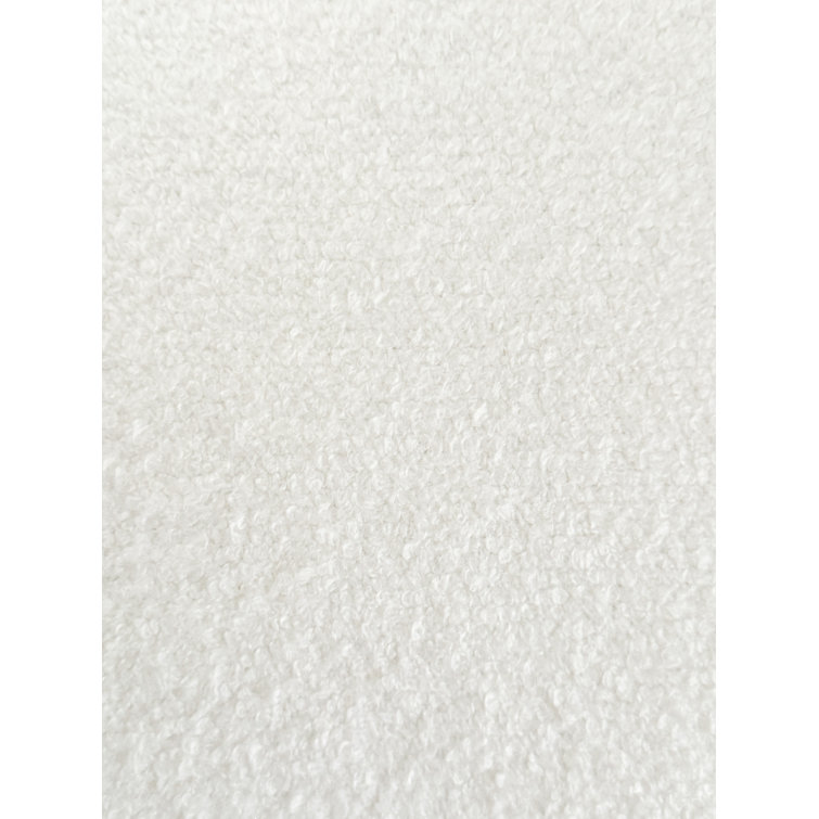 White Boucle Indoor Outdoor Table Runner