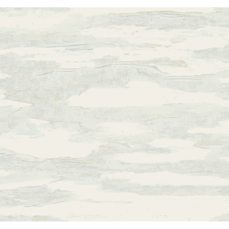 Spa Blue and Beige Abstract Non-pasted Washable Wallpaper