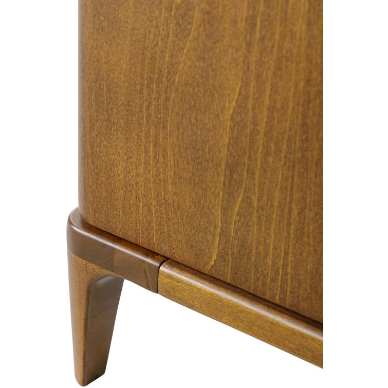 Grande Walnut Poplar Modern Nightstand