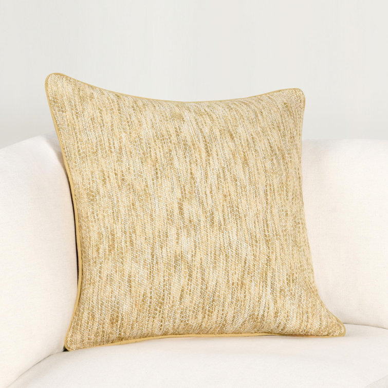 Sharma 22" Cedar Green Cotton Blend Throw Pillow