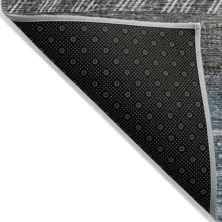 Chantille Blue and Gray Transitional Indoor Outdoor Area Rug