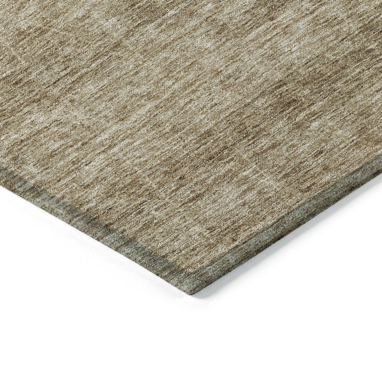 Red Round Flat Woven Synthetic Easy Care Rug, 8'