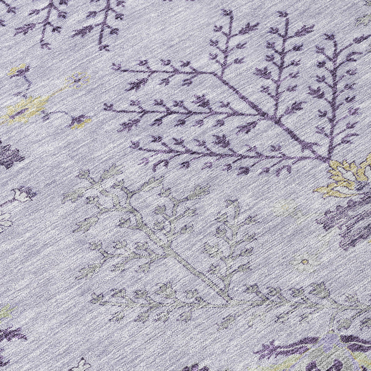 Machine Washable Indoor/Outdoor Cicel ACN1156 Lavender Rug