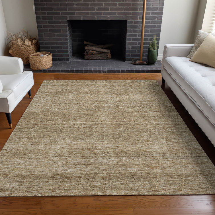 Addison Red Synthetic Flat Woven Washable 3' x 5' Rug