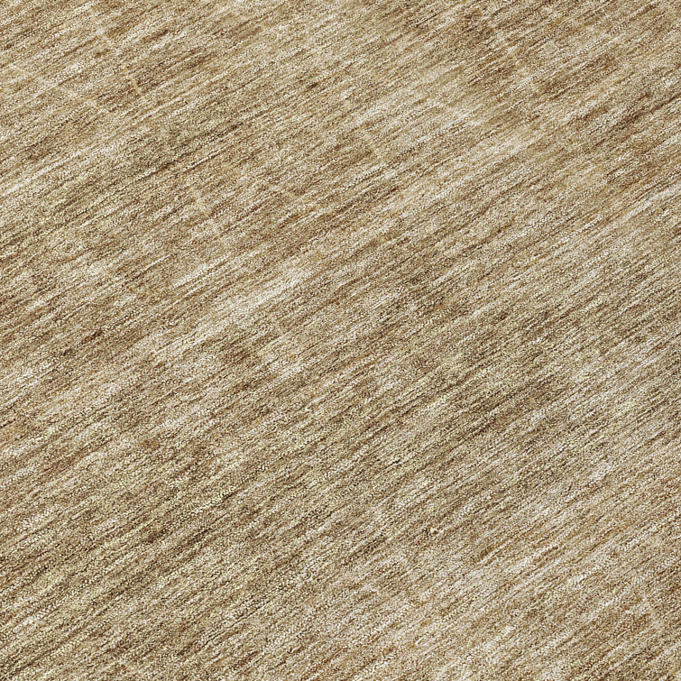 Red Round Flat Woven Synthetic Easy Care Rug, 8'