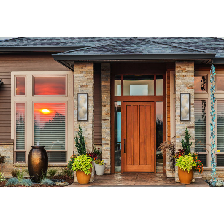 Folium 24" Bronze Stainless Steel LED Outdoor Wall Sconce