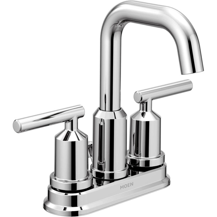 Gibson Chrome Two-Handle Centerset High Arc Bathroom Faucet