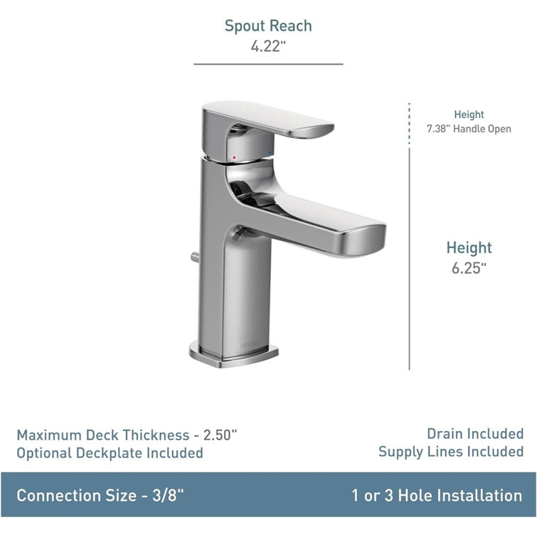 Sleek Matte Black Modern Bathroom Faucet with Chrome Accents