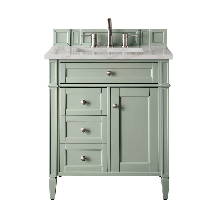 Sage Green Plywood Single Freestanding Bathroom Vanity