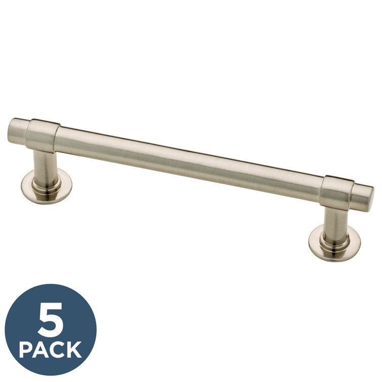 Brushed Nickel 4" Bar Pull with Mounting Hardware