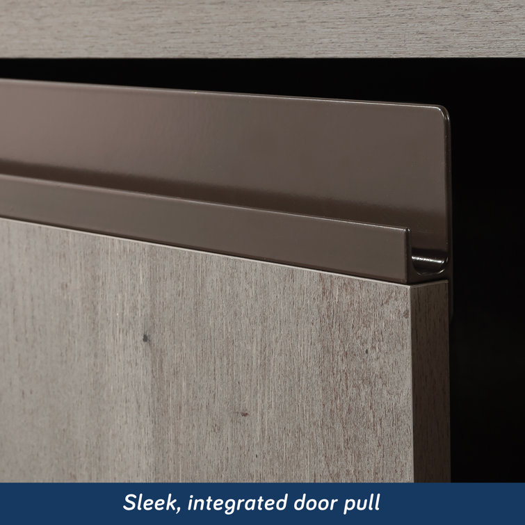Gray Adjustable 2-Door Library Cabinet with Hutch