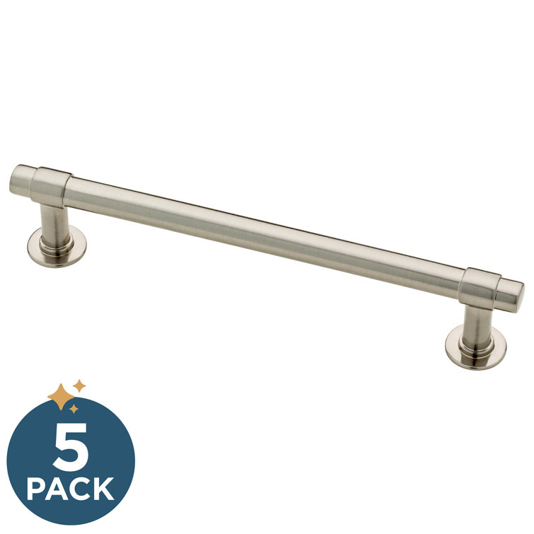 Brushed Nickel 4" Bar Pull with Mounting Hardware