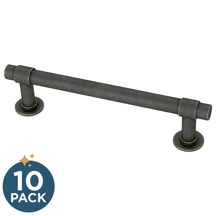 Warm Chestnut Nickel 3" Industrial Bar Pull Multipack