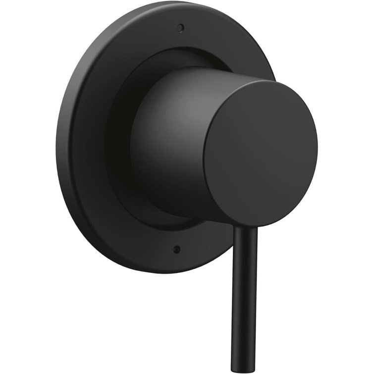 Matte Black Wall-Mounted Lever Trim Kit