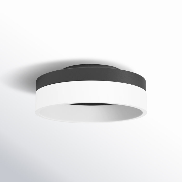 Cohen Halo LED Flush Mount in Oil-Rubbed Bronze with Acrylic Shade