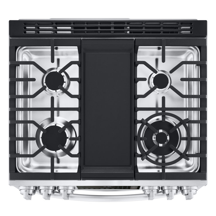 30 Inch Stainless Steel Smart Dual-Fuel Double Oven Range