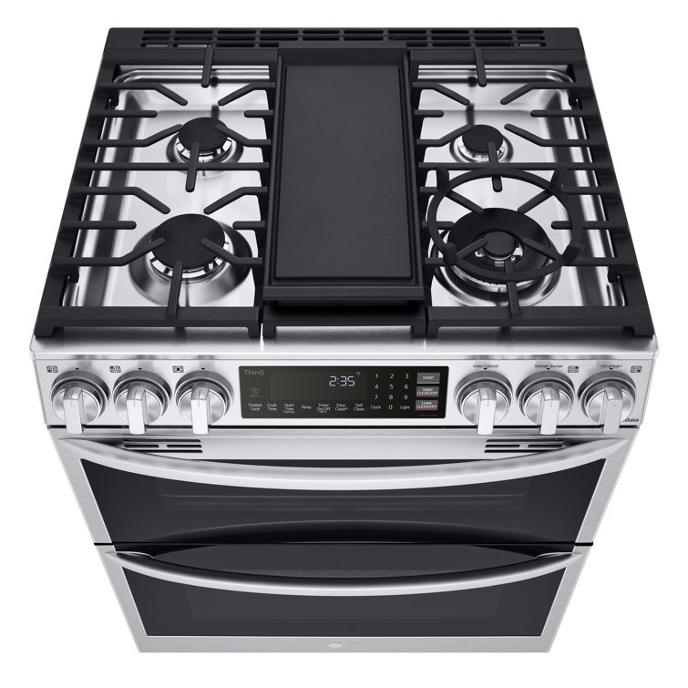 30 Inch Stainless Steel Smart Dual-Fuel Double Oven Range