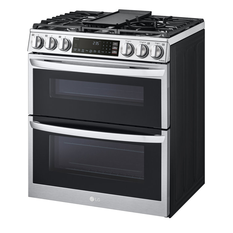 30 Inch Stainless Steel Smart Dual-Fuel Double Oven Range