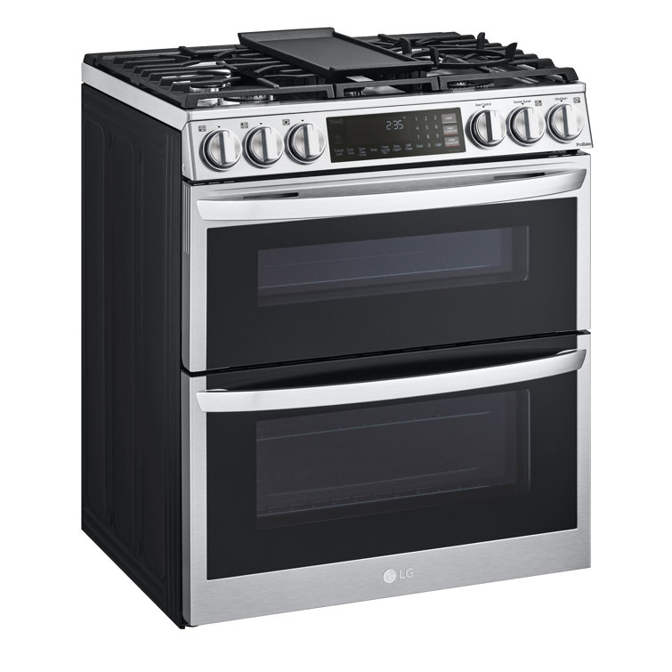 30 Inch Stainless Steel Smart Dual-Fuel Double Oven Range