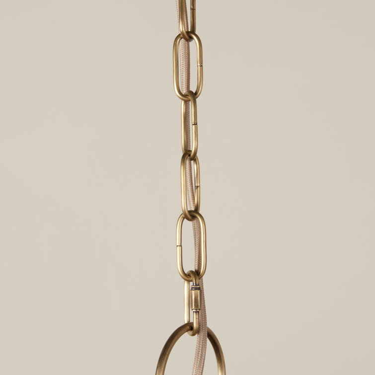 Natural Jute and Brass 46" Pendant Light