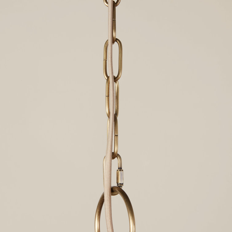 Natural Jute and Brass 28" Pendant Light