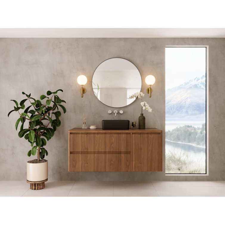 Black Ceramic Rectangular Vessel Bathroom Sink, 16'' x 12''