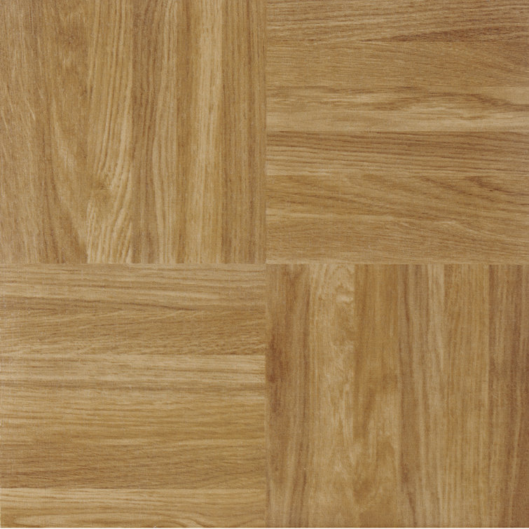 12" x 12" Brown Vinyl Self-Adhesive Floor Tiles