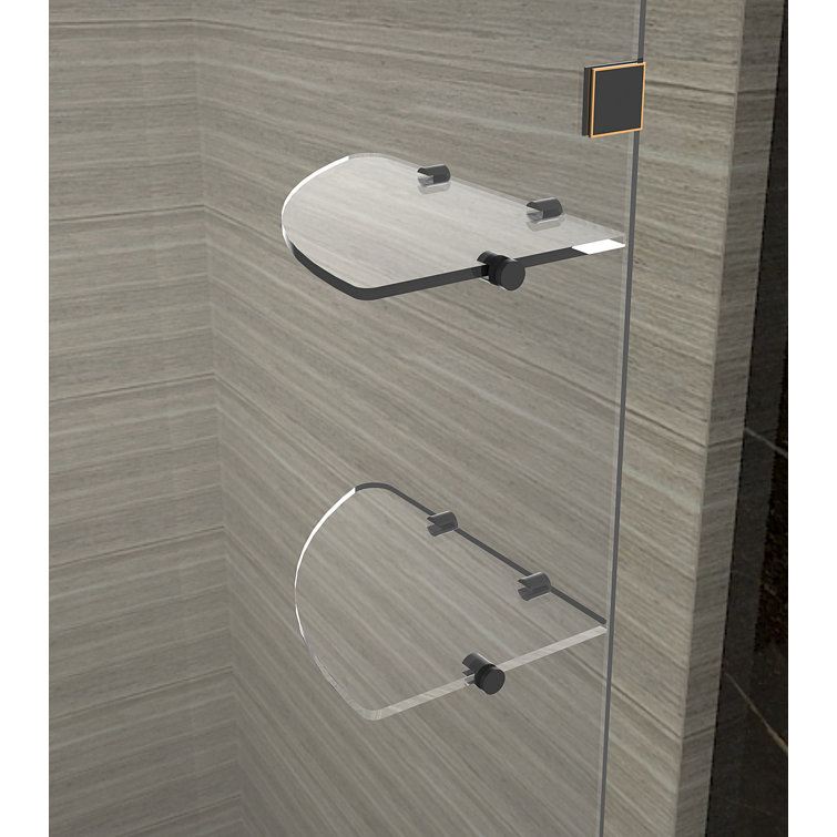 Avalux GS 48" x 72" Frameless Chrome Clear Glass Shower Enclosure