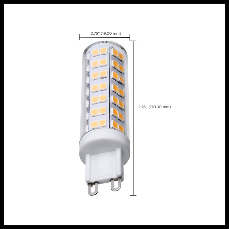 6.5 Watt Clear LED Bulb with G9 Base and Dimmable Feature