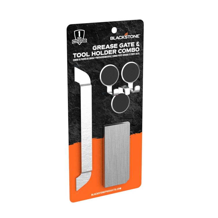 Blackstone Gray Stainless Steel Griddle Tool Holder Set