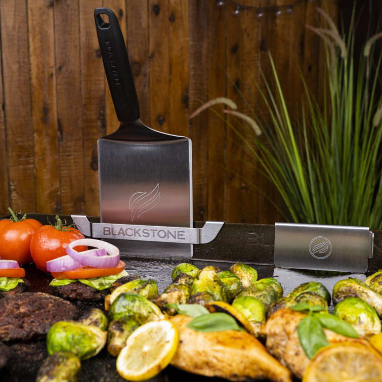 Blackstone Gray Stainless Steel Griddle Tool Holder Set