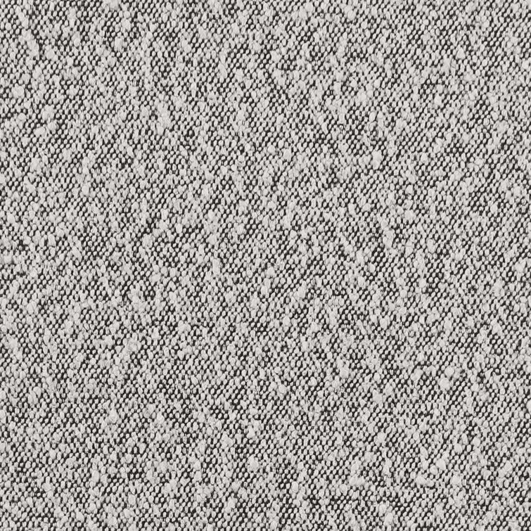 Rich Gray Boucle Upholstered Side Chairs with Gold Metal Frame, Set of 2