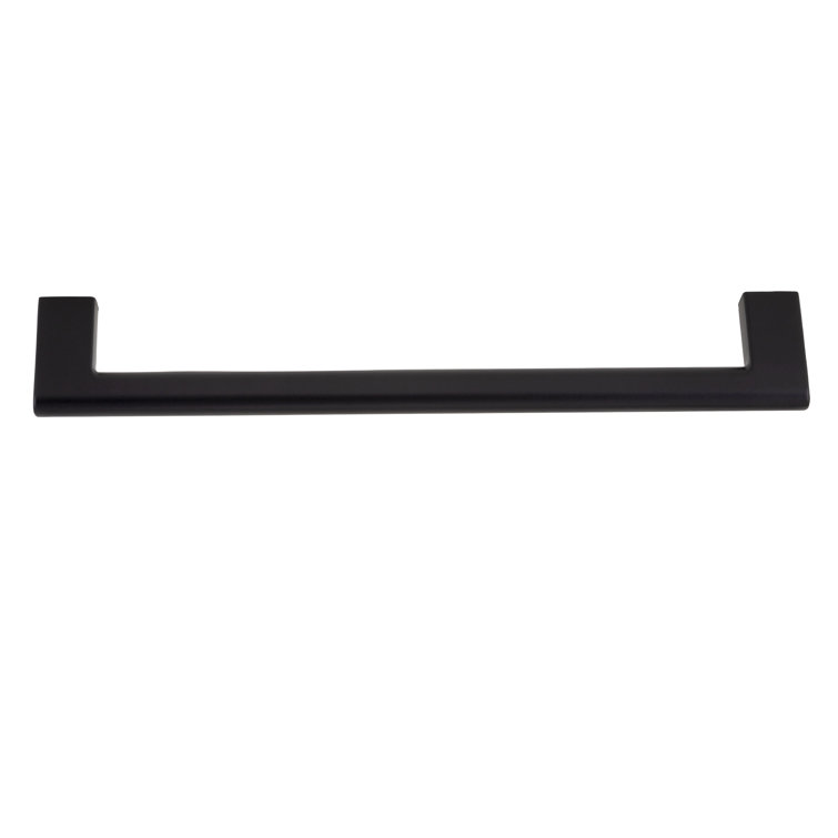 Vail Matte Black 8-inch Cylindrical Bar Pull with Mounting Hardware