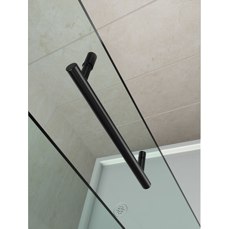 Avalux GS 48" x 72" Frameless Chrome Clear Glass Shower Enclosure