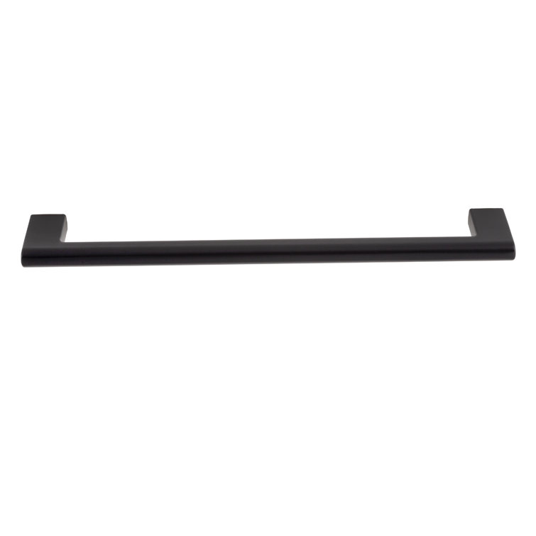 Vail Matte Black 8-inch Cylindrical Bar Pull with Mounting Hardware