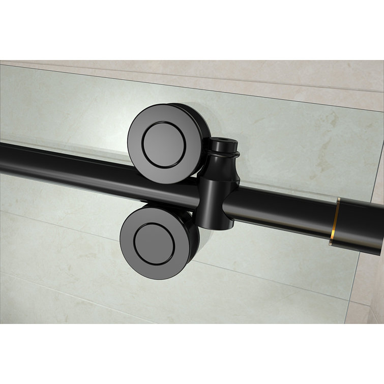 Langham 60" x 75" Frameless Sliding Shower Door in Oil Rubbed Bronze
