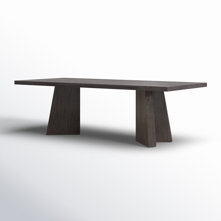 Espresso Oak Rectangular Dining Table for Ten