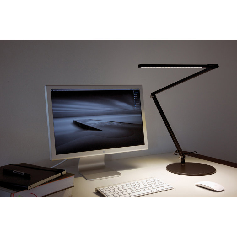 Silver Adjustable Touch Clip-on LED Desk Lamp